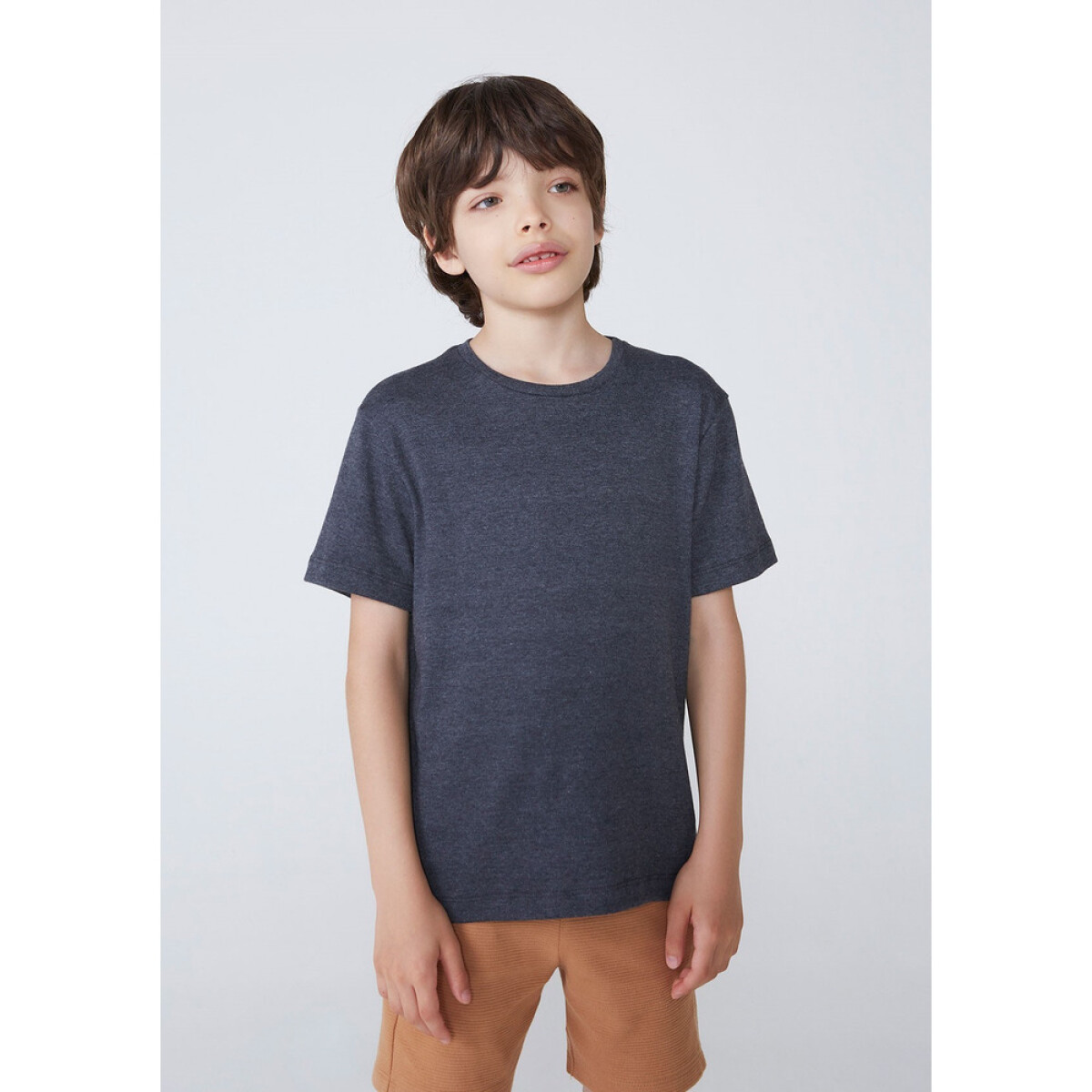 CAMISETA MM MASC - PRETO MESCLA 