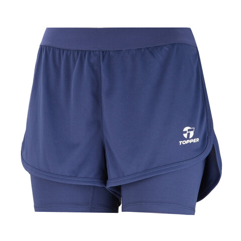 SHORT KT WMN TRNG 2 IN 1 negro AZUL SKIPPER
