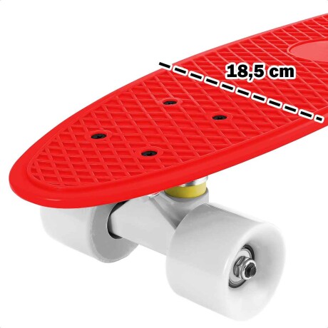 Skate Longboard Penny Patineta Aluminio Ruedas Pu Rojo