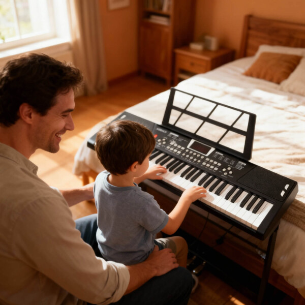 Teclado Organo Instrumento Musical de 61 Teclas 10 Ritmos 16 Tonos + Micrófono ITM007 IMBACK Teclado Organo Instrumento Musical de 61 Teclas 10 Ritmos 16 Tonos + Micrófono ITM007 IMBACK