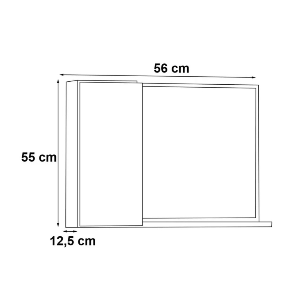 Botiquín en madera 56cm Gris COZIMAX Botiquín En Madera 56cm Gris Cozimax