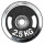 Disco Olímpico 2.5K C/ Agarre Expert Cromado Pesa P/ Barras y mancuernas Fit014002-2k5