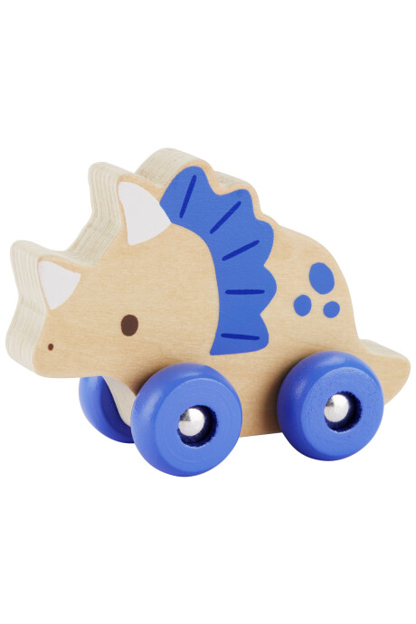 Juego de arrastre en madera diseño triceratops Sin color