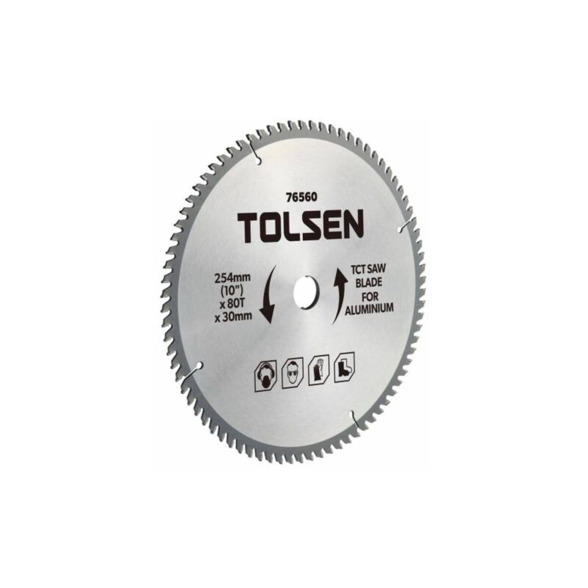 Disco Circular Aluminio 10" 254x30 80d Tolsen 