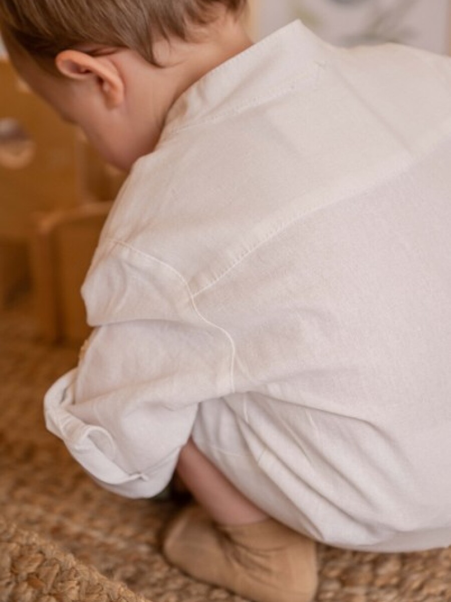 Camisa Mao Lino Blanco Camisa Mao Lino Blanco