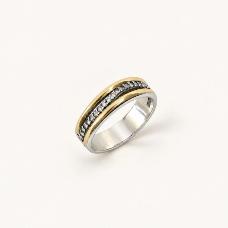 Anillo Serrana - Plata y Oro Anillo Serrana - Plata y Oro
