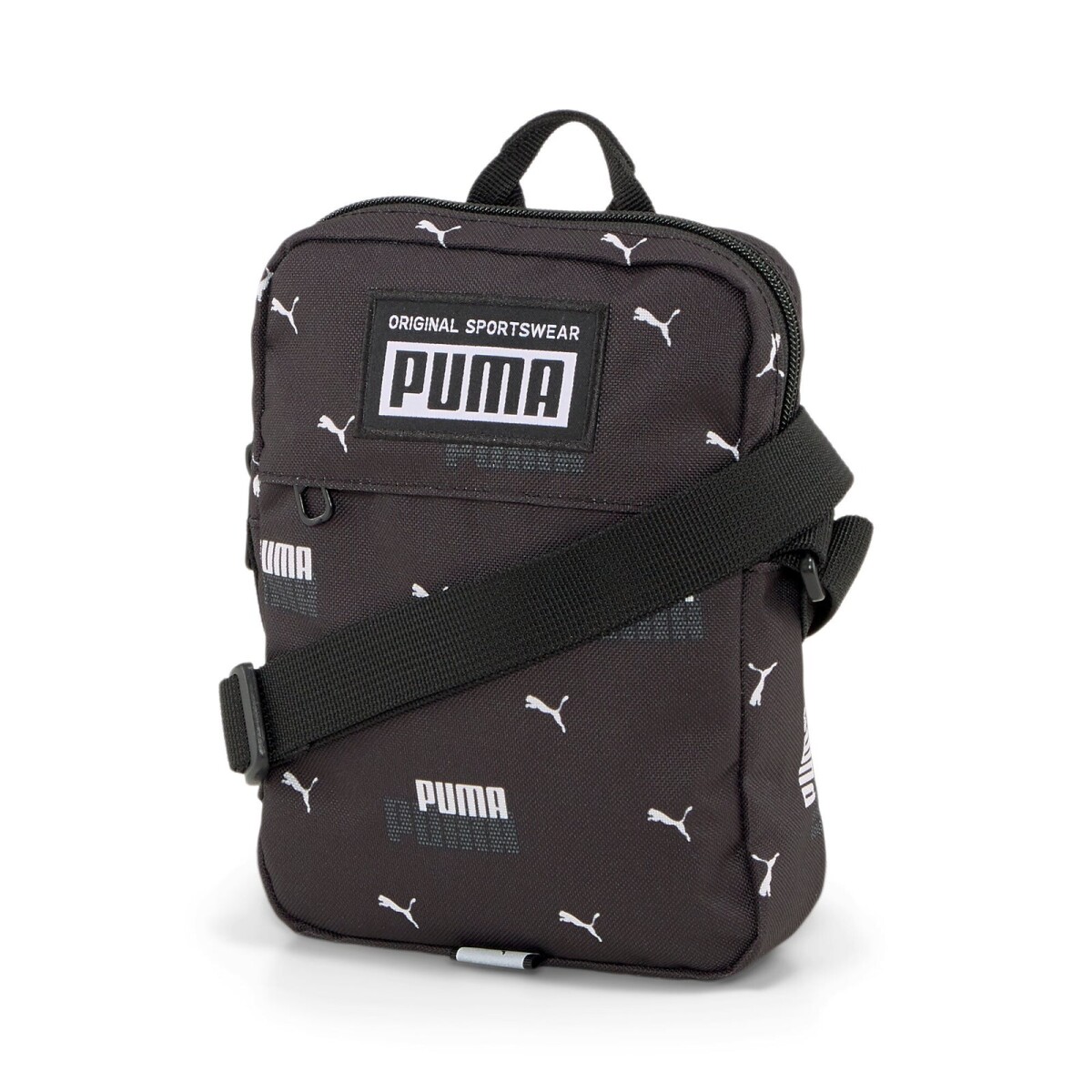 Cartera Puma Bandolera Academy - Negro - Blanco 