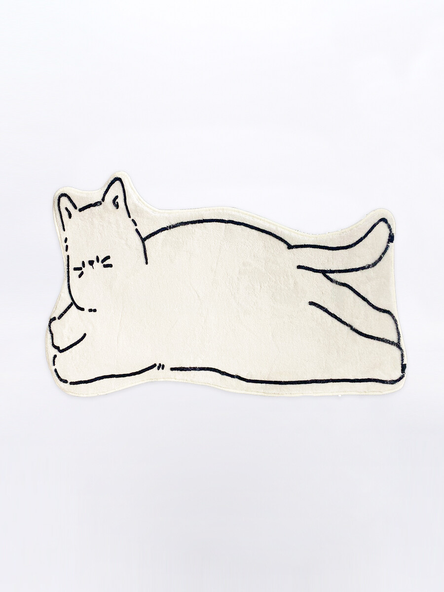 ALFOMBRA GATO - OFF WHITE 