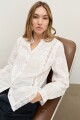 Camisa puntillas y bordados blanco