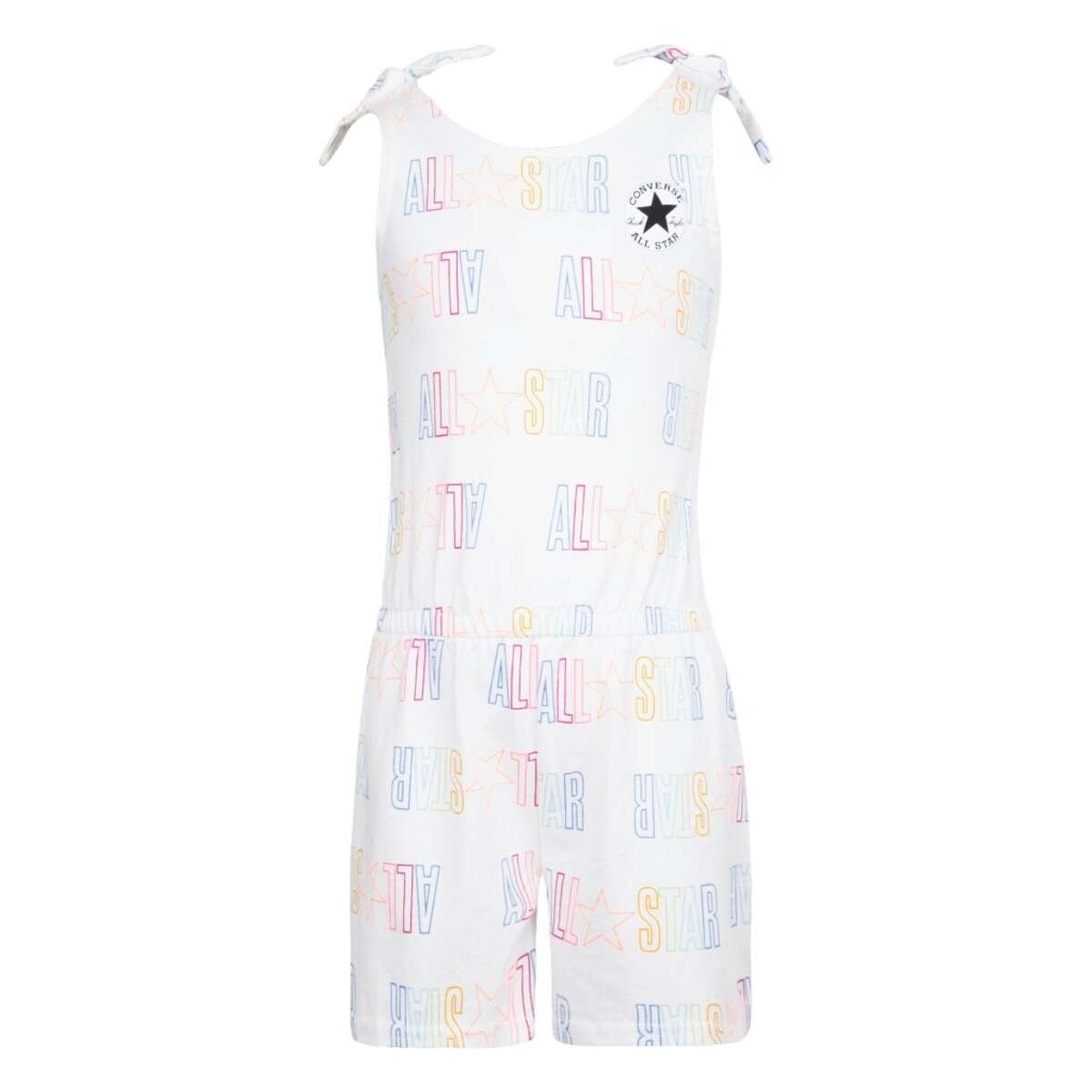 Vestido Printed All Star Tee Tank de Niña - Blanco 