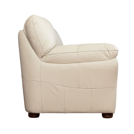 SILLÓN 3 CUERPOS CUERO NATURAL-BEIGE FLORENCIA CRUDO