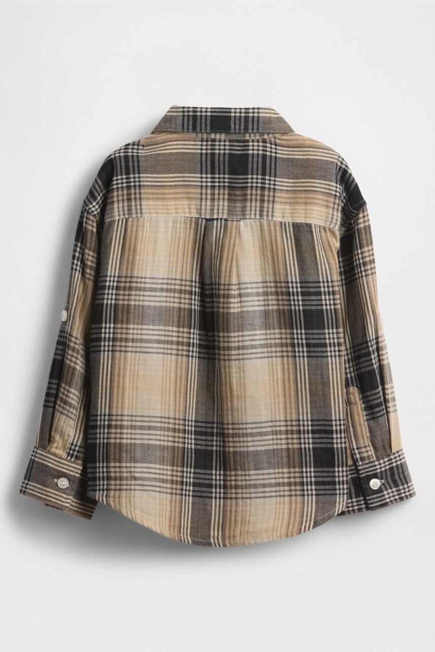 Camisa Toddler Niño Ivory Plaid