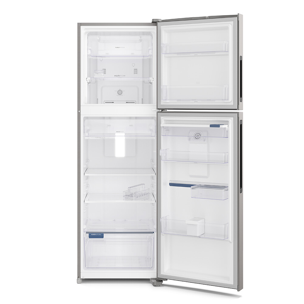Refrigerador Frío Seco 423 Lts Inox C/D INVERTER Gris