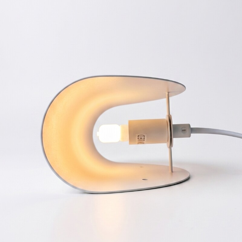 ARTEFACTO DECORATIVO DE PARED BEND Luminaria De Pared Band Blanco
