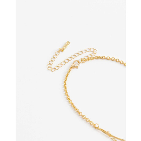 Collar Corto Multidijes Dorado