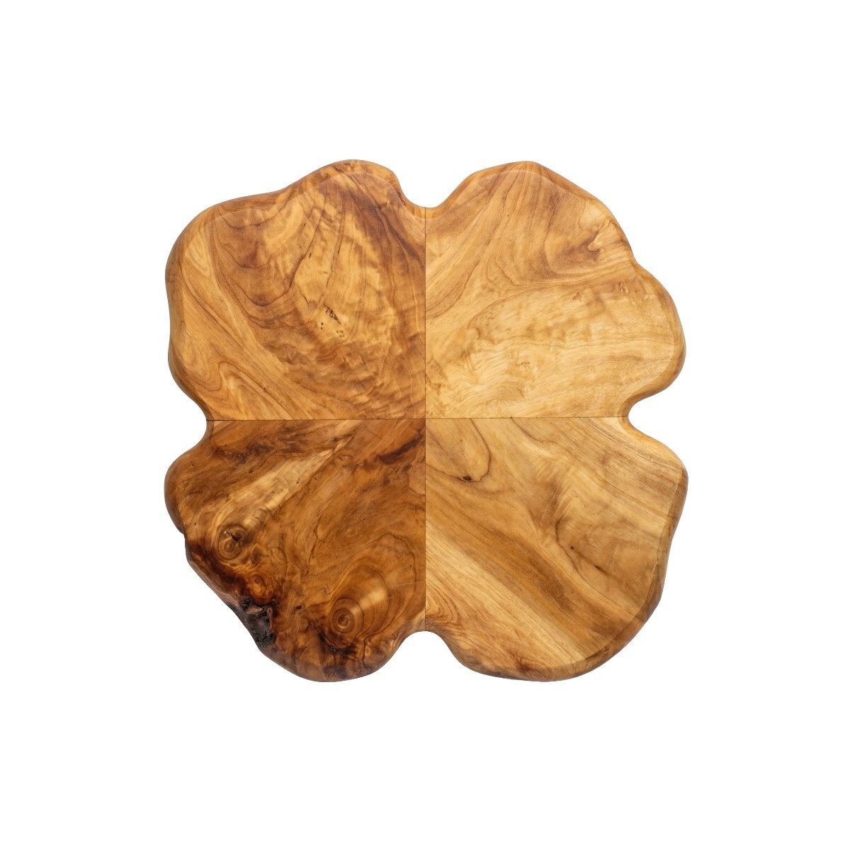 BANDEJA MADERA BEIGE 40X40X4CM 