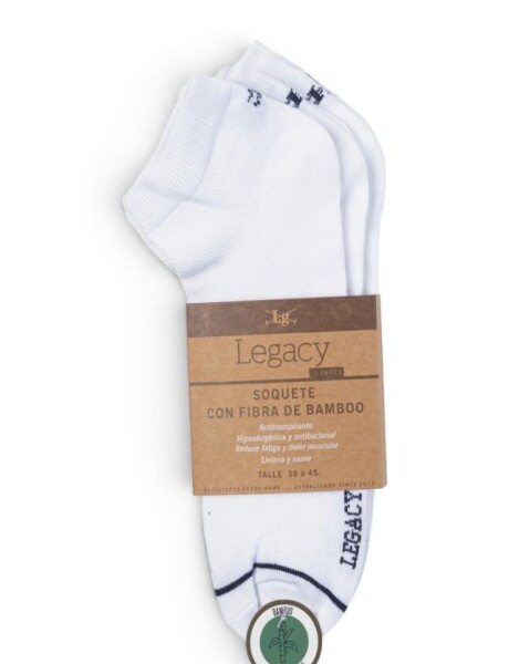 SOQUETE BAMBOO Blanco