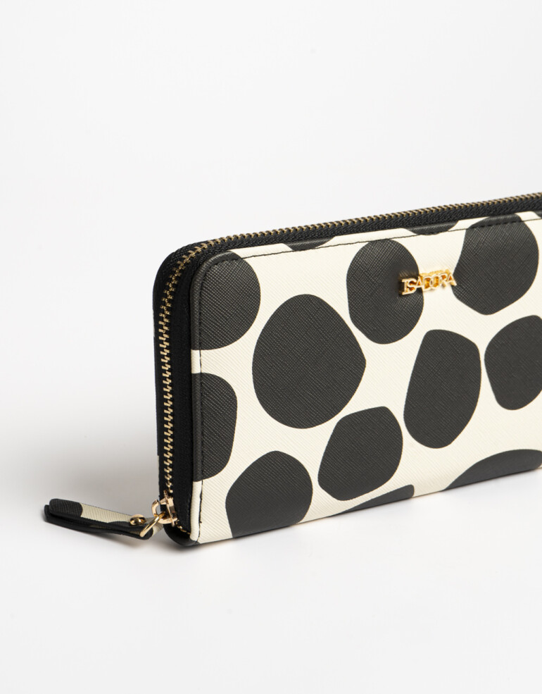 Ficheros Zip Round Billetera Fichero Lunares - Estampado Lunares