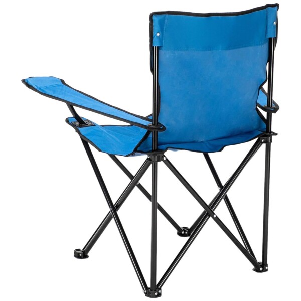 Silla Plegable De Camping Con Portavasos Exteriores Funda Variante Color Azul
