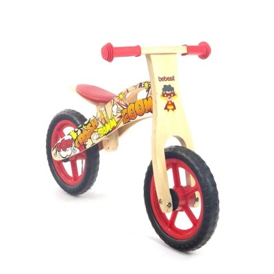 Bicicleta Bebesit De Madera Mybike Superhéroe Bicicleta Bebesit De Madera Mybike Superhéroe