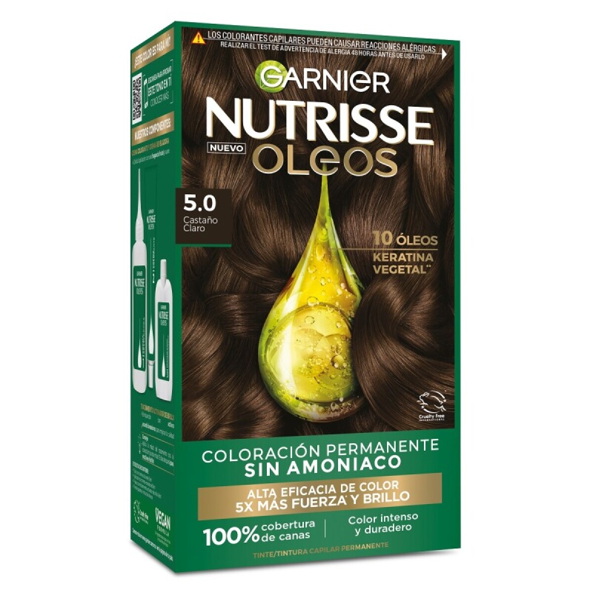 Garnier Nutrisse oleos Sin amoníaco - 5 Castaño claro 