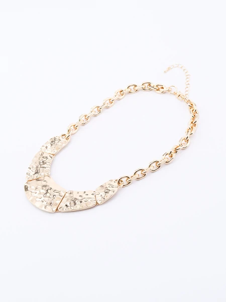 COLLAR MARTILLADO DORADO
