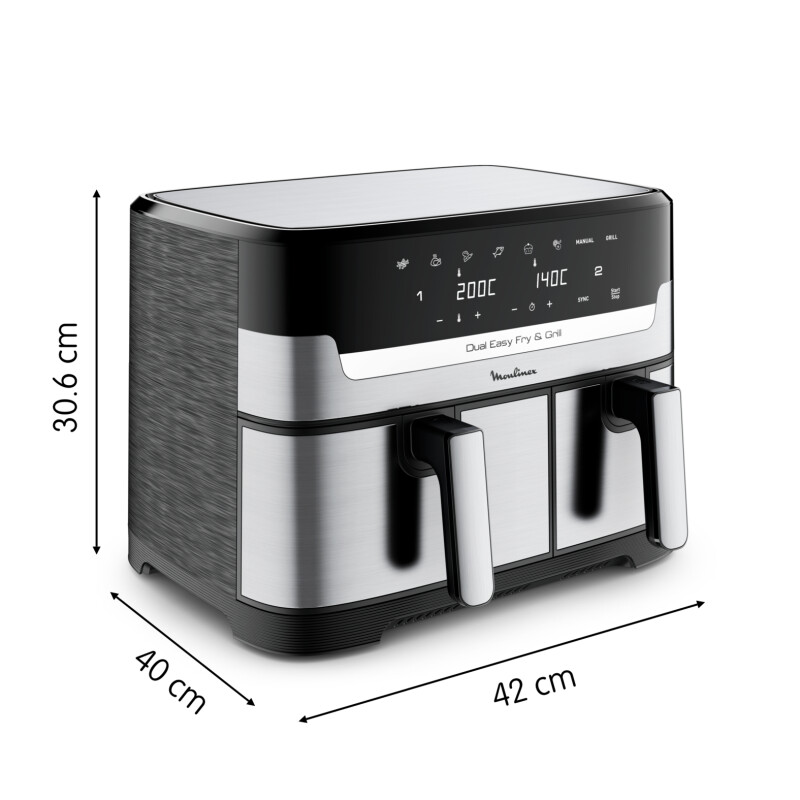 air fryer Dual Easy Fry & Grill Moulinex air fryer Dual Easy Fry & Grill Moulinex