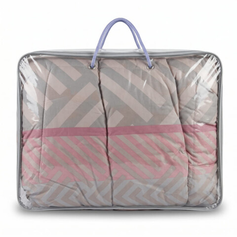 Acolchado 2 Plazas Doble Faz Microfibra Térmico 195 x 230cm - Chevron Rosé Acolchado 2 Plazas Doble Faz Microfibra Térmico 195 x 230cm - Chevron Rosé