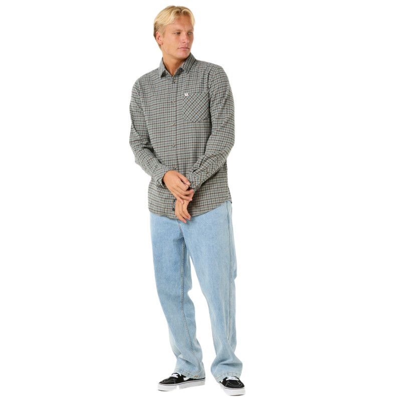 Camisa Rip Curl Classic Surf Checked In Flanne Camisa Rip Curl Classic Surf Checked In Flanne