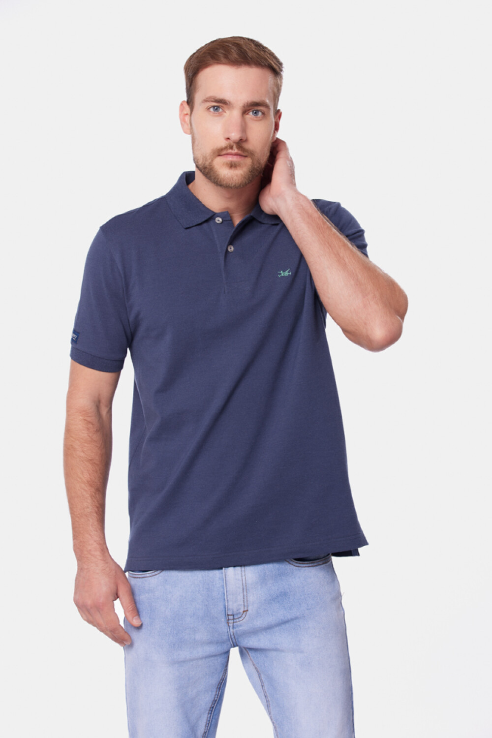 REMERA POLO LISA Denim