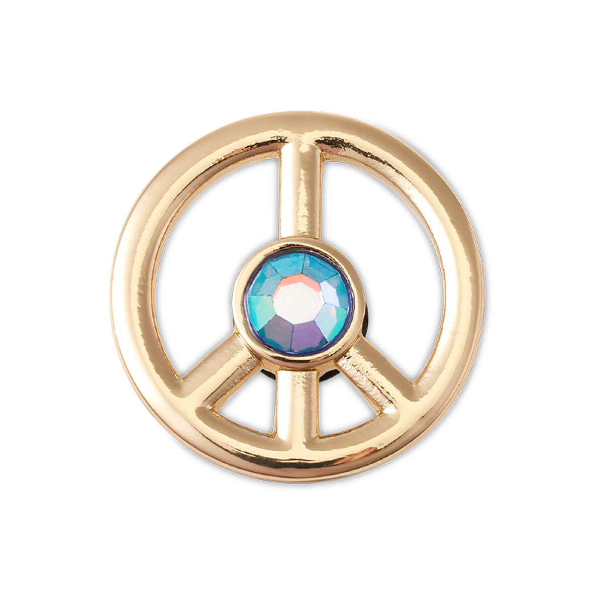 Jibbitz™ Charm Gold Peace - Multicolor 