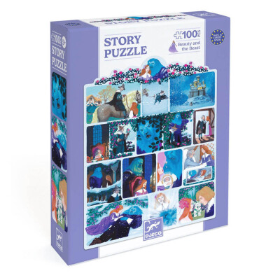 Puzzle de cuento La Bella y la Bestia 100 piezas Djeco Puzzle de cuento La Bella y la Bestia 100 piezas Djeco