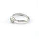 Anillo Oro 18K Blanco Y Brillante Engarce Ingles Anillo Oro 18K Blanco Y Brillante Engarce Ingles