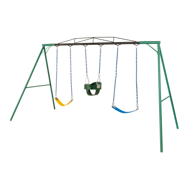 Hamaca de Plaza con 2 hamacas de cincha y 1 hamaca de bebé altura 1,80 mts Hamaca de Plaza con 2 hamacas de cincha y 1 hamaca de bebé altura 1,80 mts