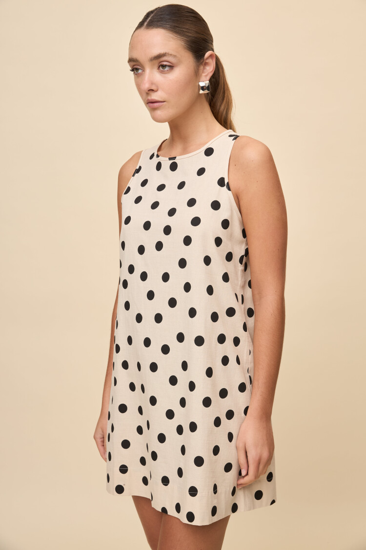 VESTIDO CRISTAL Beige