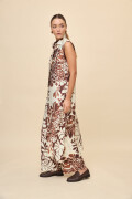 VESTIDO LITA PRINTED Marron