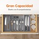 Cubiertero Organizador Cubiertos Extensible Cajon Cocina Gris Cubiertero Organizador Cubiertos Extensible Cajon Cocina Gris