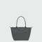 Le Pliage Green M Tote Bag Gris