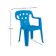 Silla infantil con apoya brazos AZUL