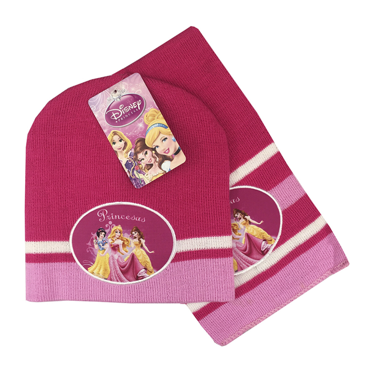 Gorro y Bufanda Parche Princesas Disney 