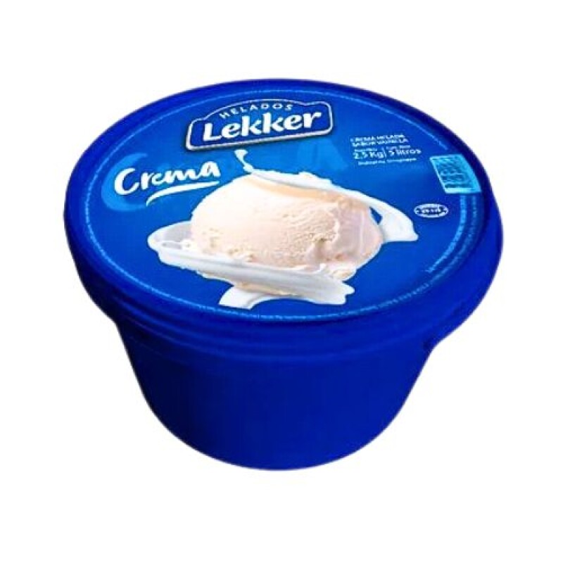 Helado Lekker - 5 lt - Crema