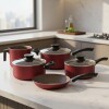 Batería De Cocina 5 piezas color bordo - 28599/701 - Tramontina Batería De Cocina 5 piezas color bordo - 28599/701 - Tramontina