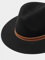 Sombrero De Lana Con Cinta negro