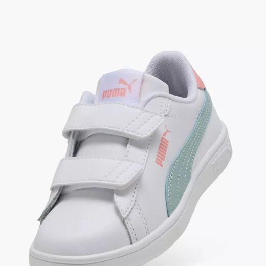 Champion Puma Smash 3.0 L V Niño Blanco/Verde Agua/Coral BLANCO/ROSA VE14