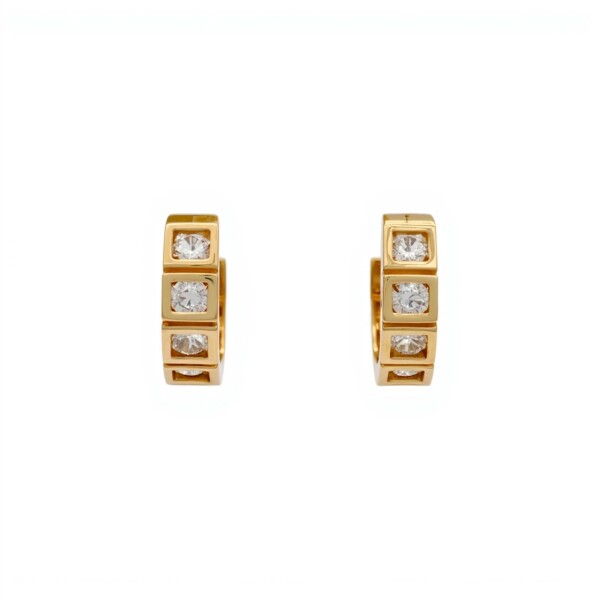Caravanas Aros de Zirconias oro- Oro bajo - Zirconia - CA8100 conpiedra