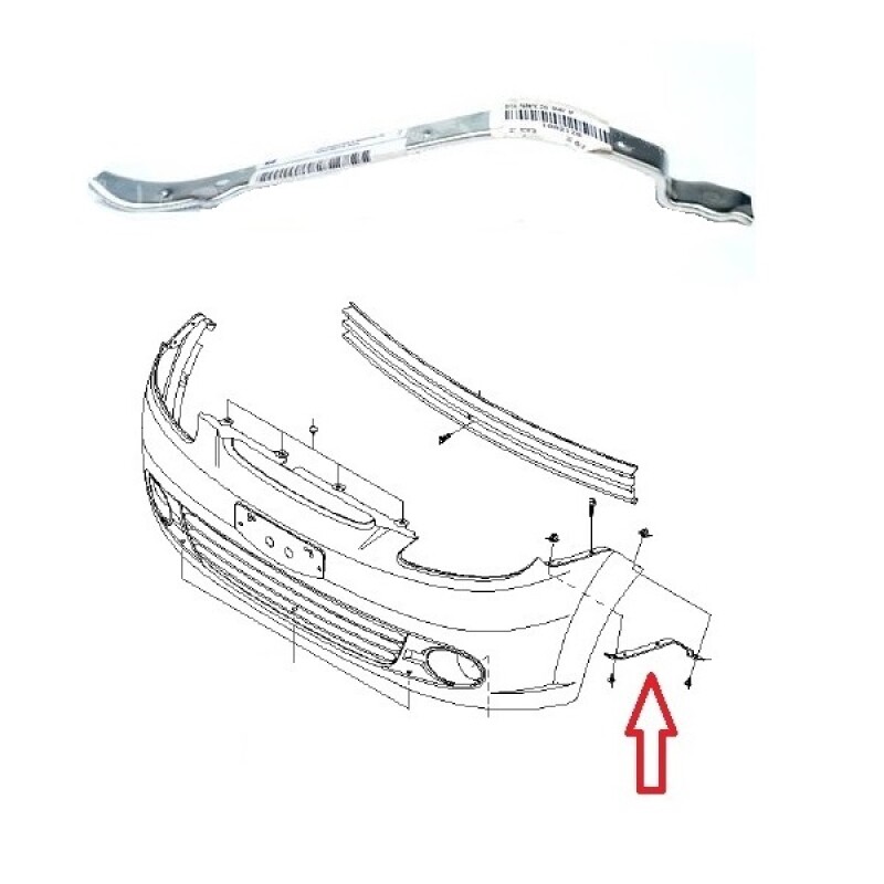 SOPORTE DE PARAGOLPE DELANTERO IZQUIERDO - SPARK SOPORTE DE PARAGOLPE DELANTERO IZQUIERDO - SPARK