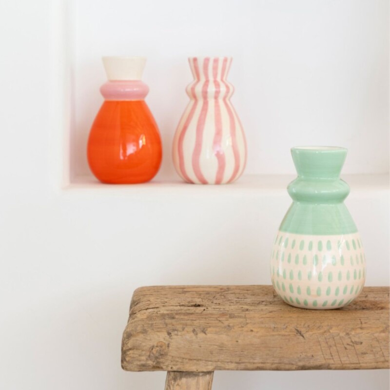 Florero de cerámica Carolina Amor del Color