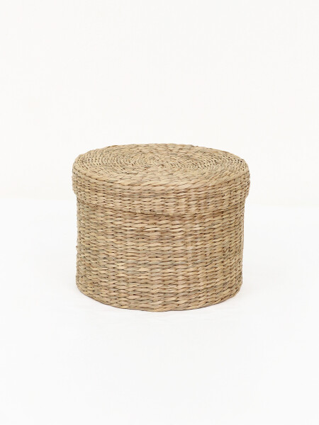 CAJA REDONDA CON TAPA MARRON