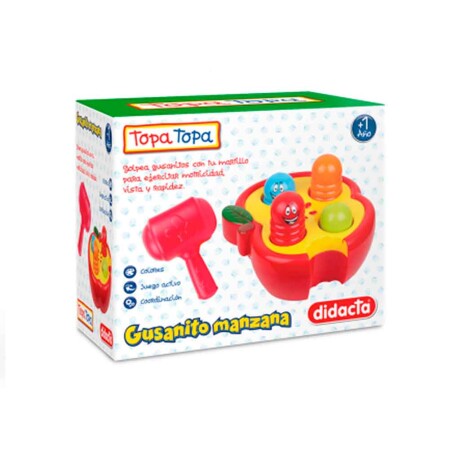 Juego Topa Topa Gusanito Manzana 600/32 Didacta 001