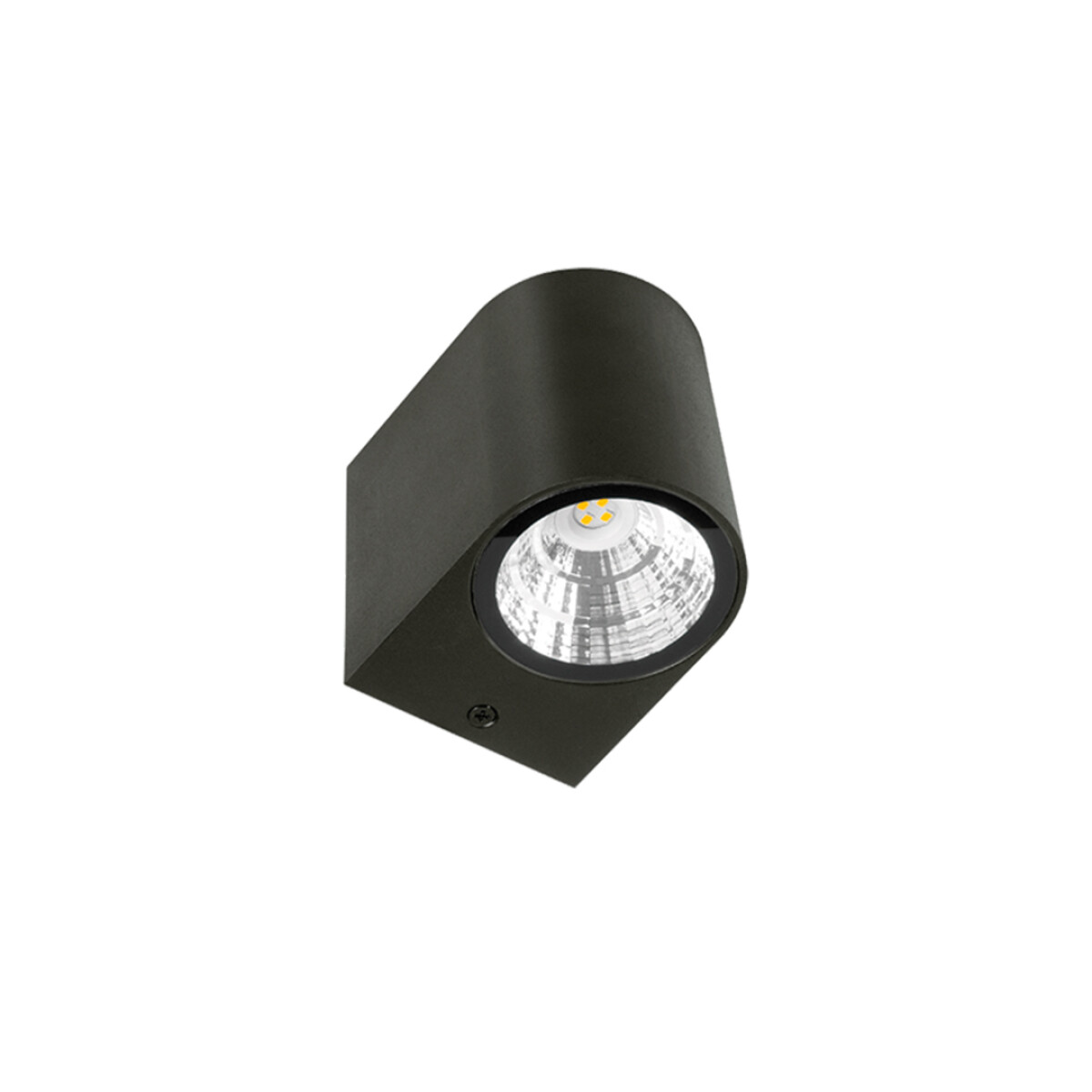 LED Redonda de Pared Vivion - 7,5X9 4+4W Cálido - Negro 